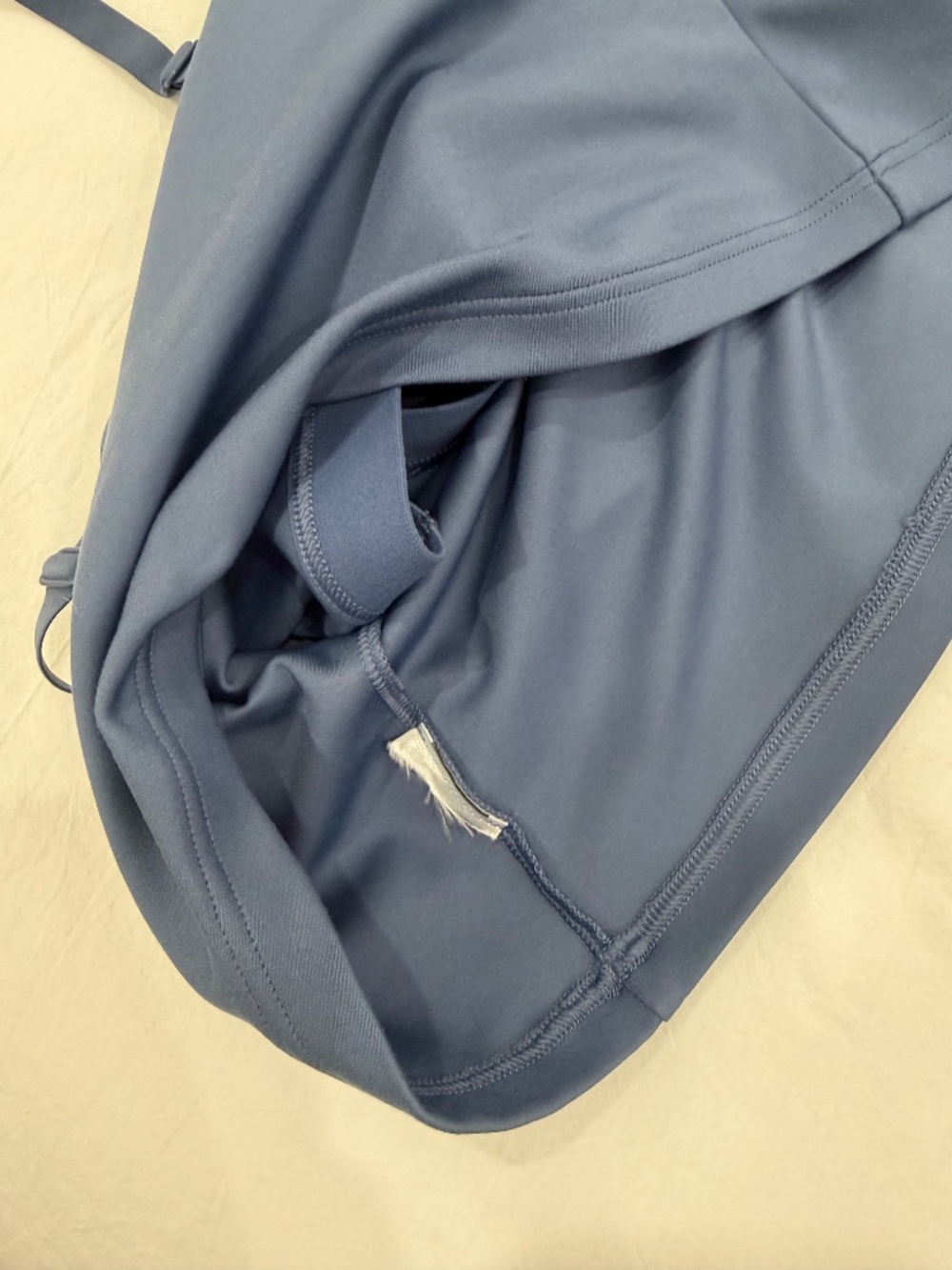 Gymshark Training Scoop Neck Cami Shelf Tank Top in Worn Blue - Picture 2 of 3